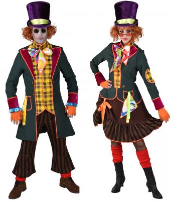 M220122 bunt-mehrfarbig Damen Verrückte Hutmacherin Kleid - 2