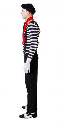 O40130-L-XL schwarz-weiß gestreift-geringelt Damen Herren Langarm Body Gr.L-XL - 1