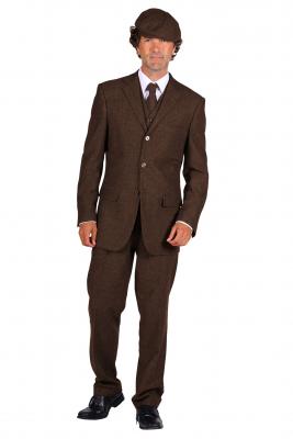 T3067-1300 braun Herren Krawatte Peaky blinder - 2