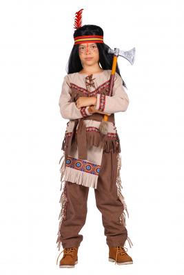 T3279-98-104 beige langarm Kinder Junge Indianer Gr.98-104 - 1