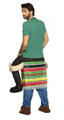 B88114-L-XL bunt Damen Herren Poncho Mexikaner CARRY ME Huckepack trag mich Kostüm Gr.L-XL - 1