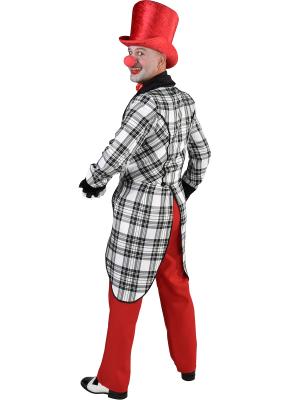M220287-S schwarz-weiß kariert Herren Frack Clown Pierrot Gr.S=48 - 4