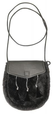 O48220 schwarz Schottentasche Umhängetasche