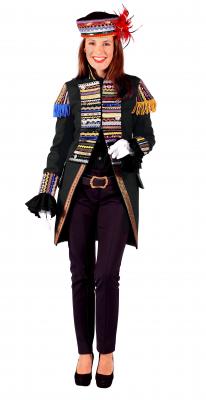 T2395-0100 schwarz Damen Uniform Jacke ''Ribbon Chaos'' - 0