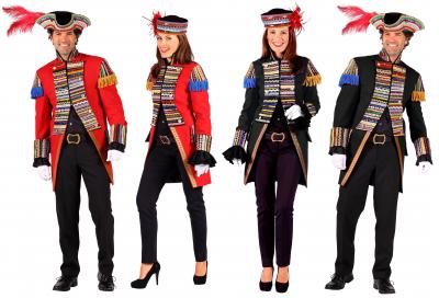 T2396-0501 rot Herren Uniform Jacke ''Ribbon Chaos'' - 1