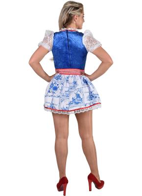 M210135-XXL delfsblau Damen Holländerin Hollandkostüm Hollandkleid Gr.XXL - 1