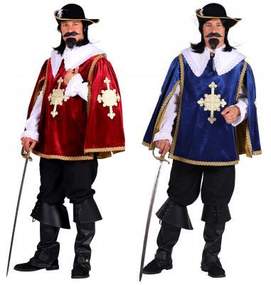 T2974-0800 weinrot Herren Musketier Kostüm D`Artagnan Aramis - 2
