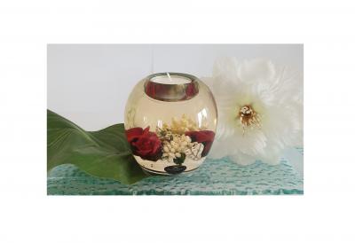 Gi10 rot Pretty Rose Schöne Rose Teelichthalter Gilde - 0