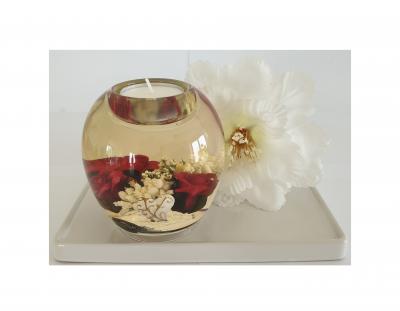 Gi10 rot Pretty Rose Schöne Rose Teelichthalter Gilde - 2