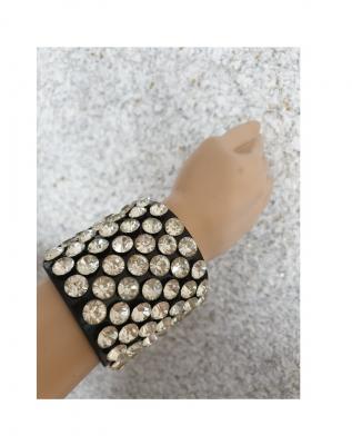 K83250075-1 schwarz Damen Herren Nobel Armband Punker - 0