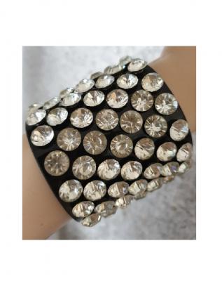 K83250075-1 schwarz Damen Herren Nobel Armband Punker - 1