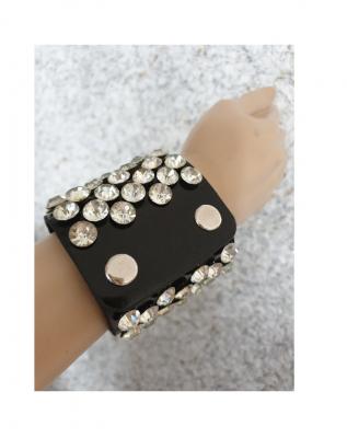 K83250075-1 schwarz Damen Herren Nobel Armband Punker - 2