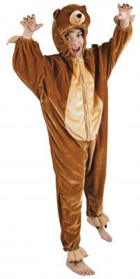 B88016-165 braun Kinder Damen Herren Bären Kostüm Gr.bis max. 165 cm Körpergröße - 2