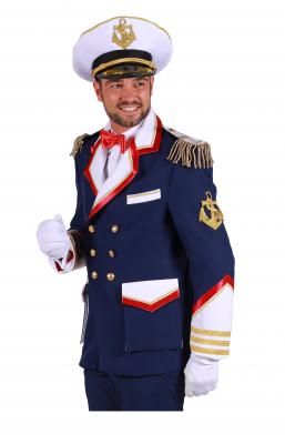 T3019-XXL blau Herren Kapitänsjacke Kapitäns Kostüm Sakko Jacket Mariene Gr.XXL=60 - 1