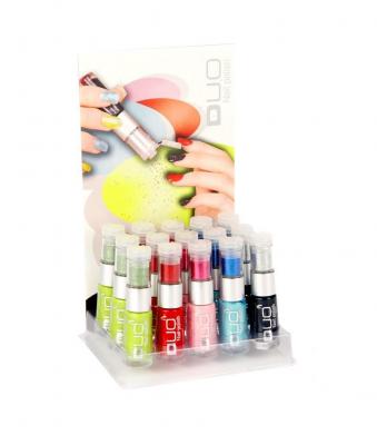 R15803 schwarz Damen Duo-Nail Polish Nagelack mit Glitter - 1