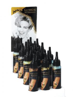 R700354 kupfer-braun Damen-Herren Body Glitter Painting Glitter Line - 1