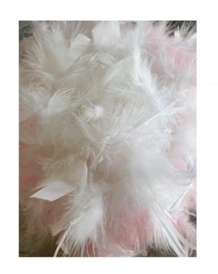 N2-53-54 weiß mit Silberborte Marabu weiß und rosa-weißer Boa Funkenhut Gr.53-54 - 4