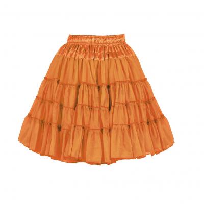 T0724-1200 orange Petticoat-Unterrock 2 Lagen Einheitsgröße