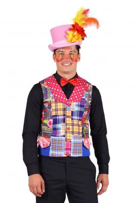 T2943-3XL mehrfarbig Herren Clown Weste Gr.3XL=64 - 1
