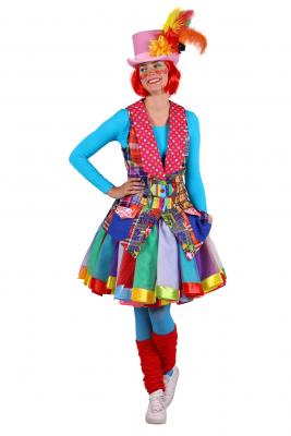 T2940-XL mehrfarbig Damen Clown Weste Gr.XL=46 - 1