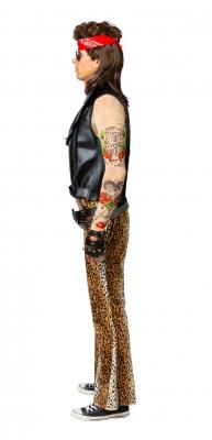 O7983-56-58 Leo Herren Schlaghose Leoparden Discohose Punker Rocker Gr.56-58 - 1