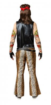 O7983-56-58 Leo Herren Schlaghose Leoparden Discohose Punker Rocker Gr.56-58 - 2