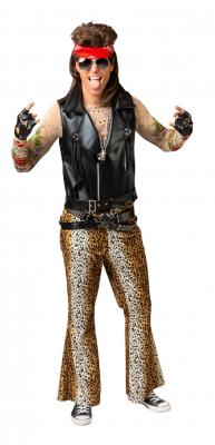 O7983 Leo Herren Schlaghose Leoparden Discohose Punker Rocker - 0