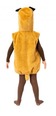 O590-104 beige-weiß Kinder Weste Bernhardiner Kostüm Hund Welpe Gr.104 - 2