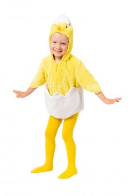 O505-104 gelb-weiß Kinder Kücken Body Huhn Enten Kostüm Gr.104 - 0