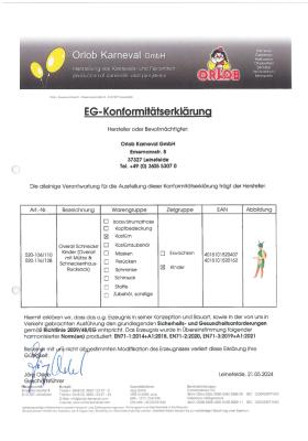 O520-104-110 grün Kinder Schnecken Overall mit Mütze und Schneckenhaus-Rucksack Gr.104-110 - 3