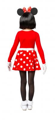 O514-128-140 rot-weiß gepunktet Mädchen Rock and Roll Rock Maus Gr.128-140 - 2