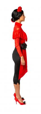 O40148.17-S-M rot Damen Spitzen-Body Volant Gr.S-M - 4