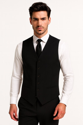 T3620-0100 schwarz Herren Weste - 0