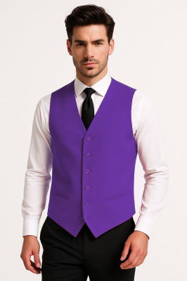 T3620-0900-58 lila Herren Weste Gr.58 - 1