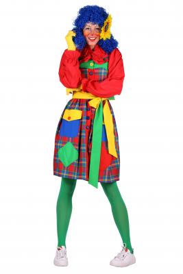 T3485-9900-XS mehrfarbig Damen Clown Kleid Gr.XS=36 - 2