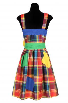 T3485-9900-L mehrfarbig Damen Clown Kleid Gr.L=42 - 4