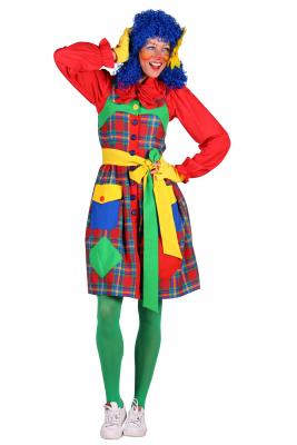 T3485-9900-XL mehrfarbig Damen Clown Kleid Gr.XL=46 - 3