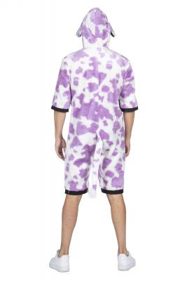 W5901-A-62 weiß-lila Herren Kuh Kuhhose Kuhkostüm Kuhlatzhose Gr.62 - 2