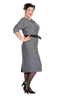 W3204040-40 grau Damen Rockabilly Kleid Jackie Boogie Woogie Rock n Roll 50er Jahre Gr.40 - 7