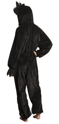 B88066-195 schwarz Damen Herren Katzen Kostüm Gr.bis max.195 cm Körpergröße - 1