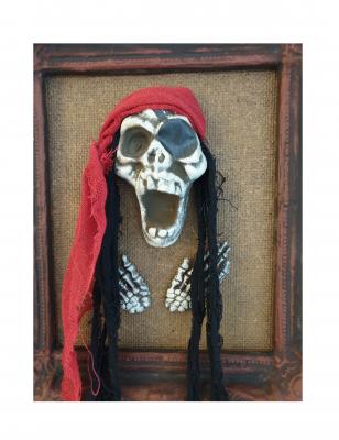 W60605-A braun Horror Piraten Gemälde Halloween Bild - 1