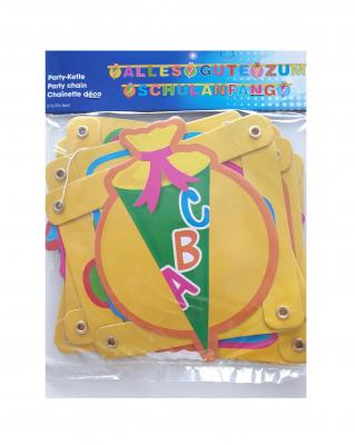 Ri552101 gelb-bunt ABC Party Kette Schulanfang 1.Schultag - 0