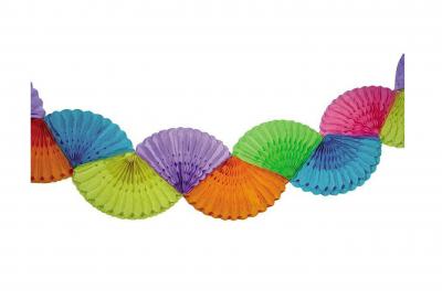 Ri310705 bunt Fächer Girlande Party Dekoration - 1