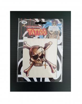 K88208805-1 beige Piraten Halloween Tattoo Totenkopf