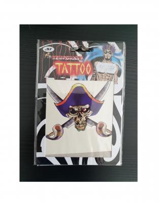 K88208805-2 bunt Piraten Halloween Tattoo Totenkopf