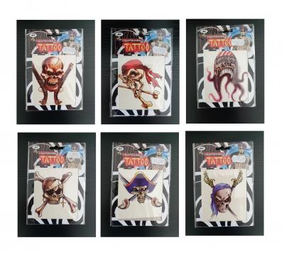 K88208805-6 bunt Piraten Halloween Tattoo Tintenfisch - 1