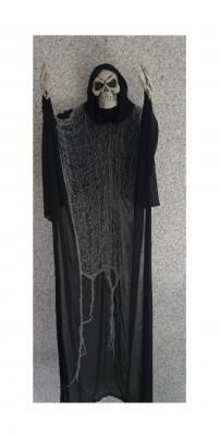 K90953907 schwarz-beige Fetzen Skelett zum hängen Halloween - 1
