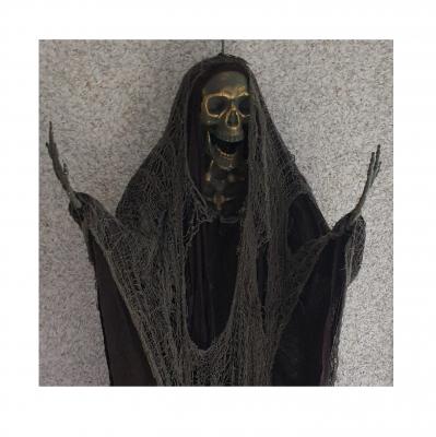 K325353 braun-grau Fetzen Skelett zum hängen Halloween - 2