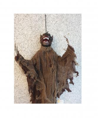 K90953899 braun-beige Fetzen Skelett zum hängen Halloween