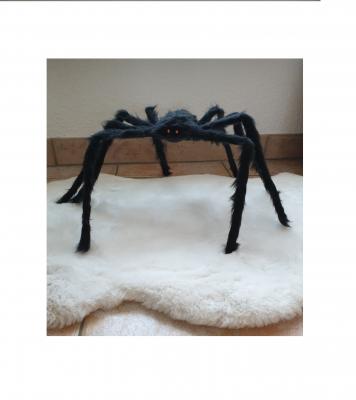 Fu741056 schwarz Haarige Deko Spinne